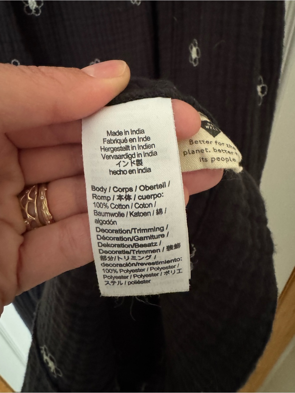 Madewell Black Floral Button-Front Midi Dress - Picture 5 of 8